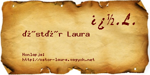 Östör Laura névjegykártya
